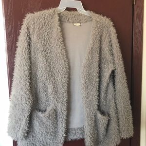 XL fuzzy cardigan
